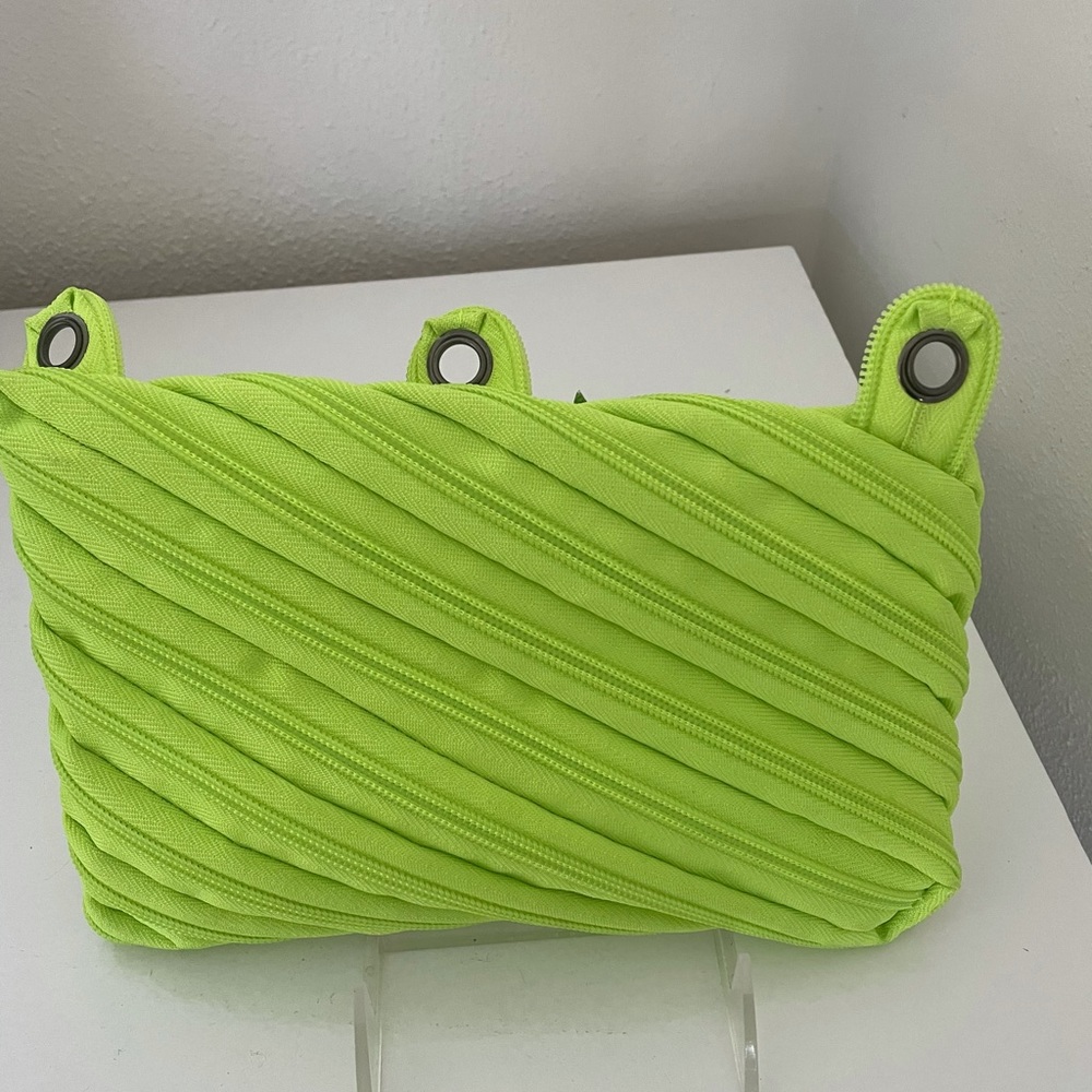 Zipit Monster Lime Green Pencil Case Super Cute - Picture 5 of 6